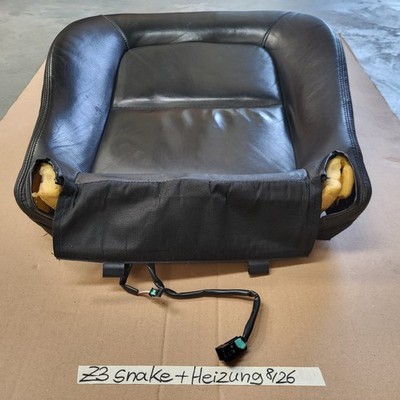 BMW Z3 Roadster Fahrer Sitz Kissen Unterteil Leder schwarz Snake Sitz Heizung 