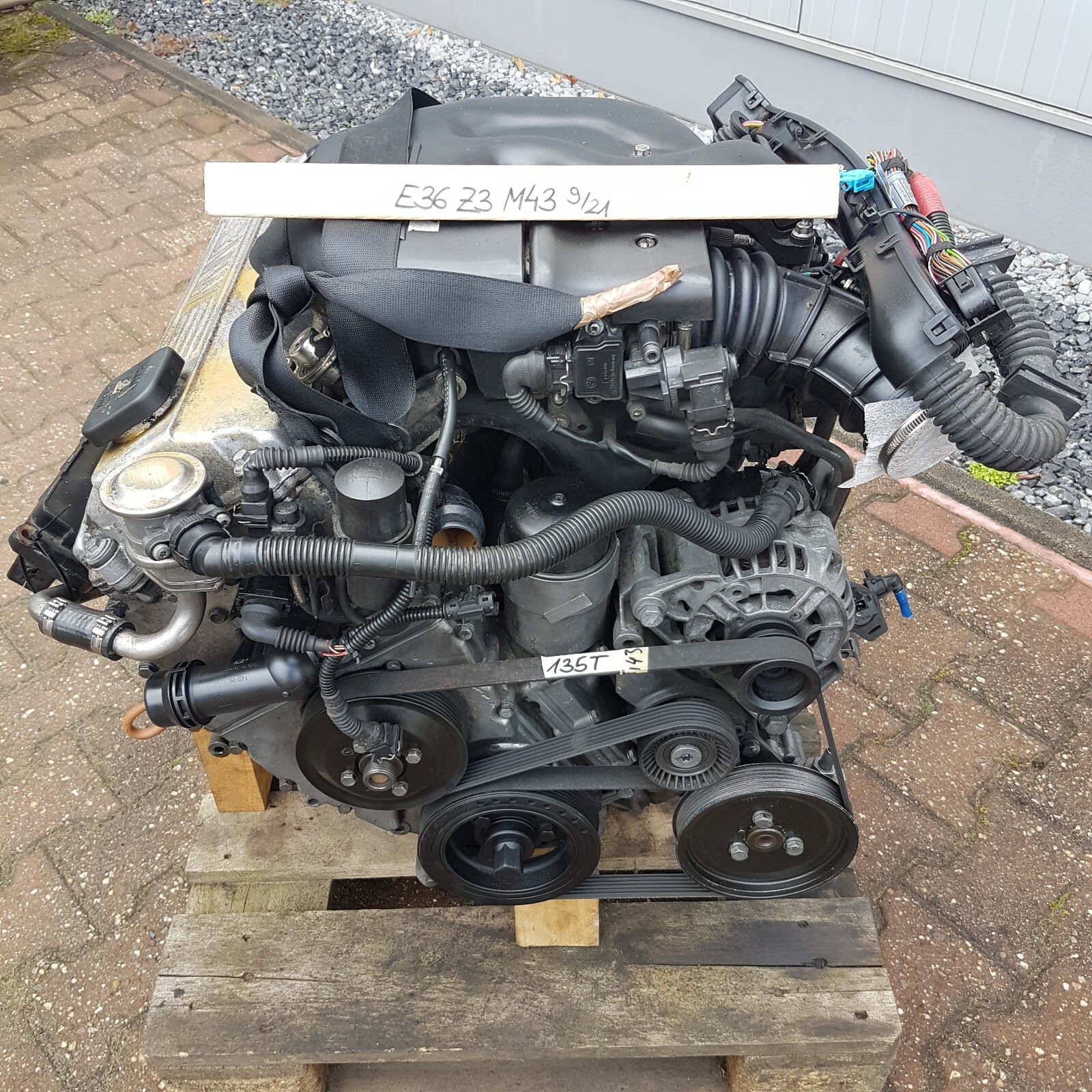 BMW E46 Z3 Roadster Motor Engine 1,9 Liter M43 Triebwerk 118 PS 139 TKM ABHOLUNG