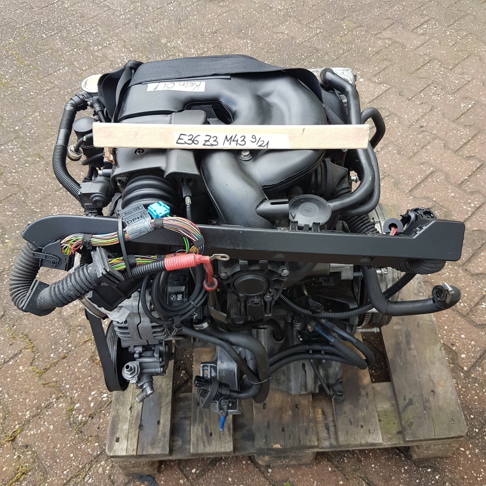 BMW E46 Z3 Roadster Motor Engine 1,9 Liter M43 Triebwerk 118 PS 139 TKM ABHOLUNG