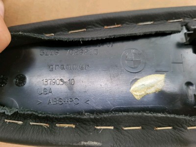 BMW Z4 E85 E86 Mittelkonsole Verkleidung Leder Blende Kniepad rechts + links