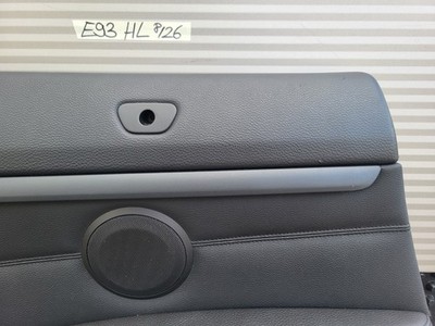 BMW E93 Cabrio Seiten Verkleidung HINTEN LINKS Leder Schwarz + Beleuchtung 
