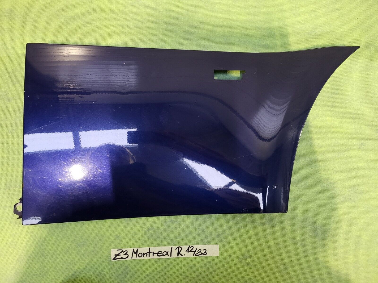 BMW E36 Z3 Roadster Kotflügel Seitenwand VORNE RECHTS Montreal Blau  Metallic ‣ KFZ Store